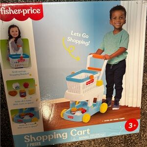 NEW Fisher-Price shopping cart with basket